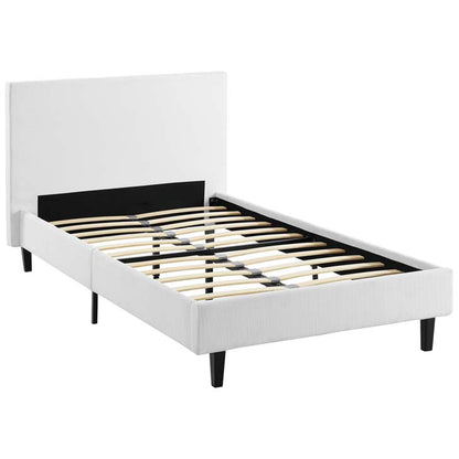 Emma Twin Fabric Bed Frame - living-essentials
