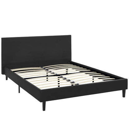 Emma Full Vinyl Bed Frame - living-essentials