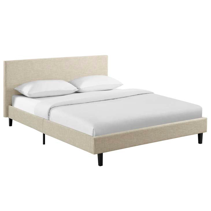 Emma Queen Fabric Bed Frame - living-essentials