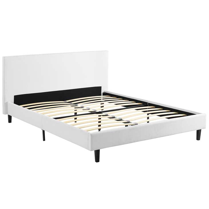 Emma Queen Fabric Bed Frame - living-essentials