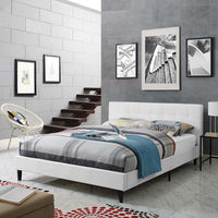 Linda Full Faux Leather Bed Frame - living-essentials