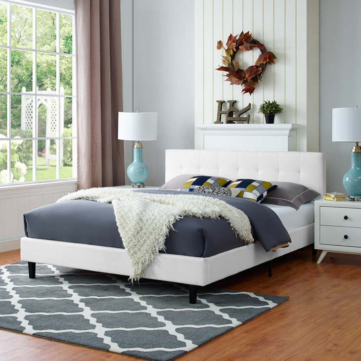 Linda Full Fabric Bed Frame - living-essentials