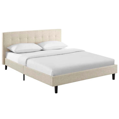 Linda Queen Fabric Bed Frame - living-essentials