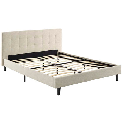 Linda Queen Fabric Bed Frame - living-essentials