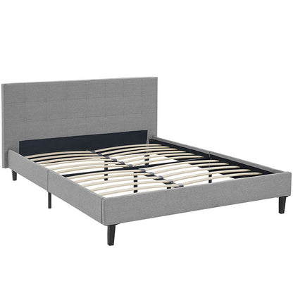Linda Queen Fabric Bed Frame - living-essentials