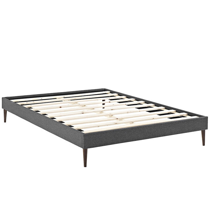 Cherry King Fabric Bed Frame - living-essentials