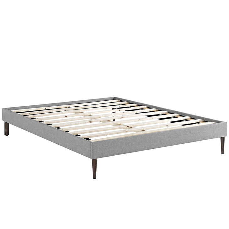 Cherry King Fabric Bed Frame - living-essentials