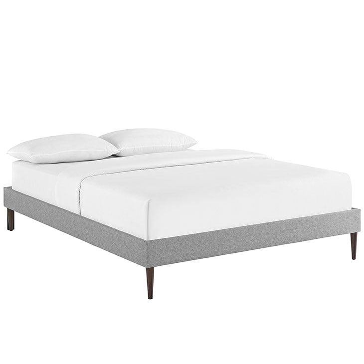 Cherry King Fabric Bed Frame - living-essentials