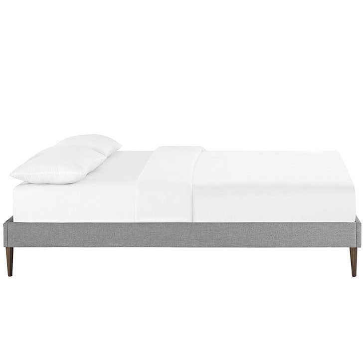 Cherry King Fabric Bed Frame - living-essentials