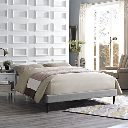 Cherry King Fabric Bed Frame - living-essentials