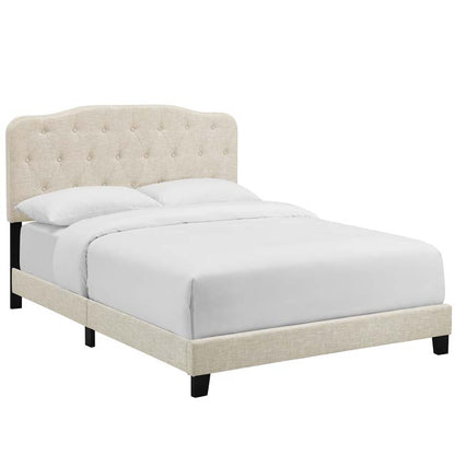 Alicia Queen Upholstered Fabric Bed - living-essentials
