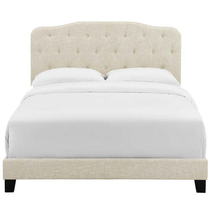 Alicia Queen Upholstered Fabric Bed - living-essentials