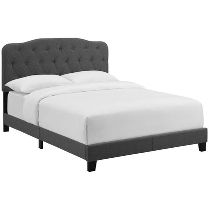 Alicia Queen Upholstered Fabric Bed - living-essentials