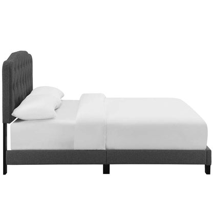 Alicia Queen Upholstered Fabric Bed - living-essentials