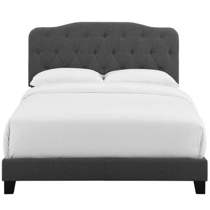Alicia Queen Upholstered Fabric Bed - living-essentials