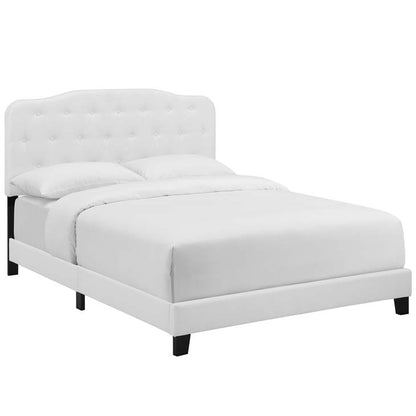 Alicia Queen Upholstered Fabric Bed - living-essentials