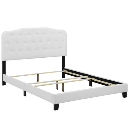 Alicia Queen Upholstered Fabric Bed - living-essentials