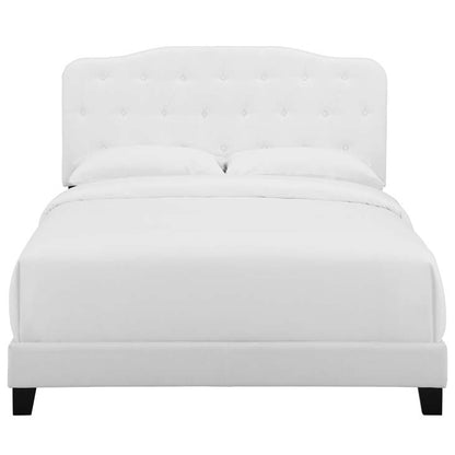 Alicia Queen Upholstered Fabric Bed - living-essentials