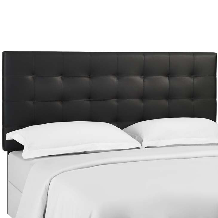 Argyle Tufted Full / Queen Upholstered Faux Leather Headboard - living-essentials
