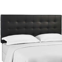 Argyle Tufted King and California King Upholstered Faux Leather Headboard - living-essentials