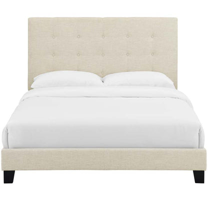 Mariah Full Tufted Button Upholstered Fabric Platform Bed - living-essentials