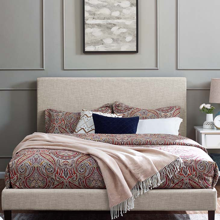 Tremblay Full / Queen Upholstered Linen Fabric Headboard - living-essentials
