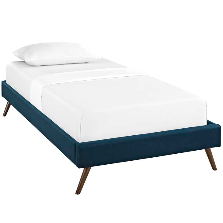 LORYN TWIN BED FRAME WITH ROUND SPLAYED LEGS - living-essentials