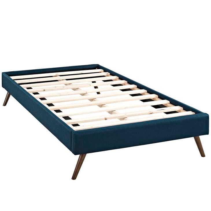 LORYN TWIN BED FRAME WITH ROUND SPLAYED LEGS - living-essentials