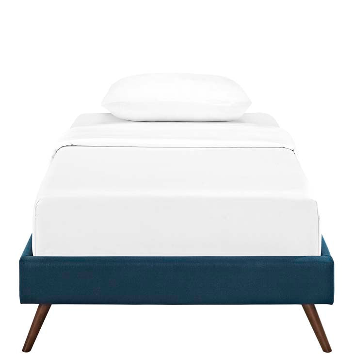LORYN TWIN BED FRAME WITH ROUND SPLAYED LEGS - living-essentials