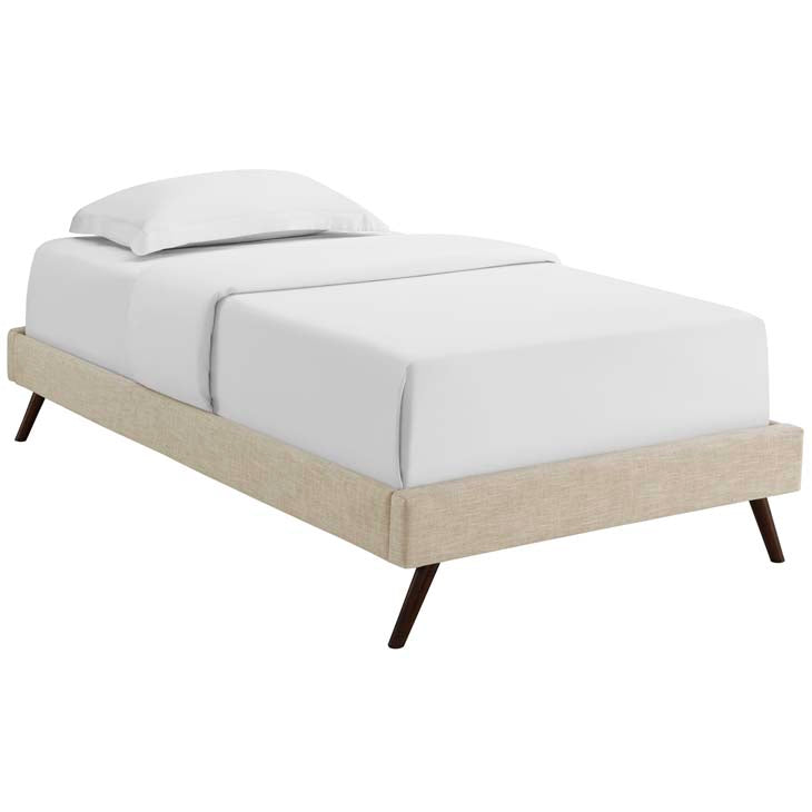 LORYN TWIN BED FRAME WITH ROUND SPLAYED LEGS - living-essentials