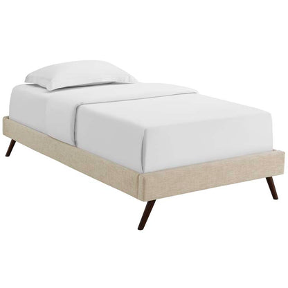 LORYN TWIN BED FRAME WITH ROUND SPLAYED LEGS - living-essentials