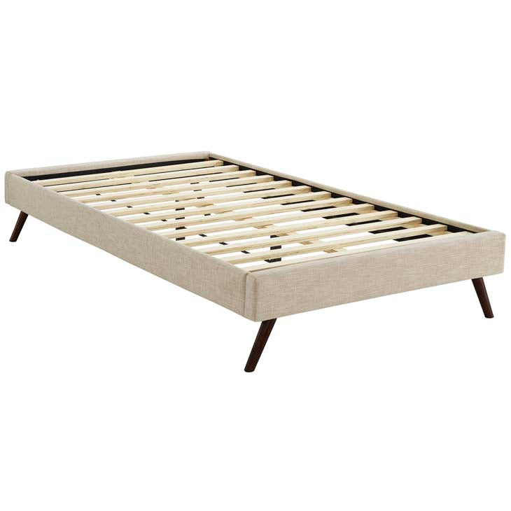 LORYN TWIN BED FRAME WITH ROUND SPLAYED LEGS - living-essentials