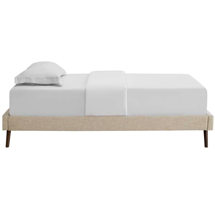 LORYN TWIN BED FRAME WITH ROUND SPLAYED LEGS - living-essentials
