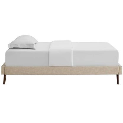 LORYN TWIN BED FRAME WITH ROUND SPLAYED LEGS - living-essentials