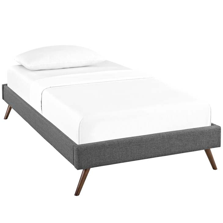 LORYN TWIN BED FRAME WITH ROUND SPLAYED LEGS - living-essentials