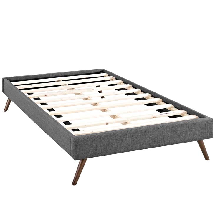 LORYN TWIN BED FRAME WITH ROUND SPLAYED LEGS - living-essentials