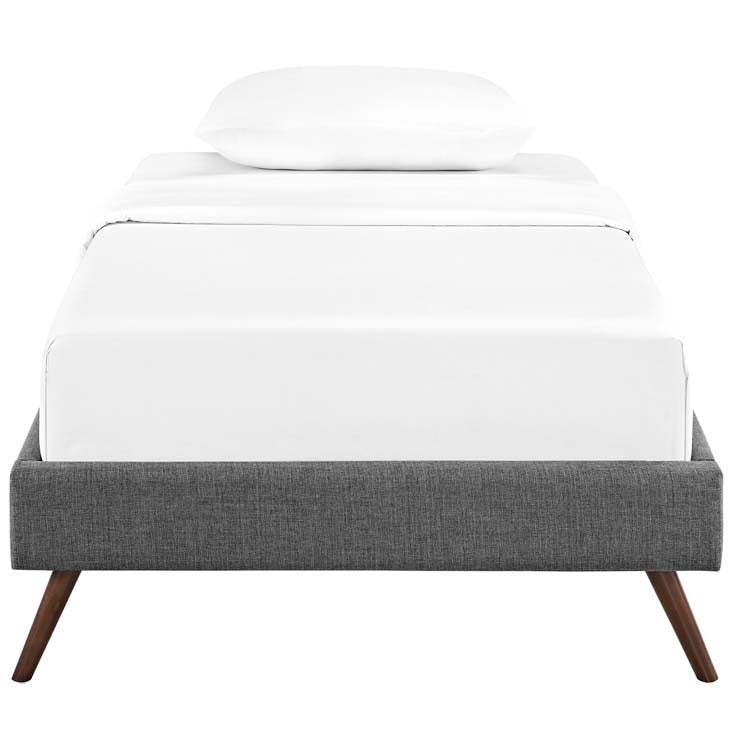 LORYN TWIN BED FRAME WITH ROUND SPLAYED LEGS - living-essentials