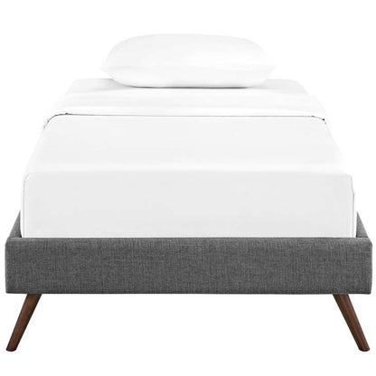 LORYN TWIN BED FRAME WITH ROUND SPLAYED LEGS - living-essentials