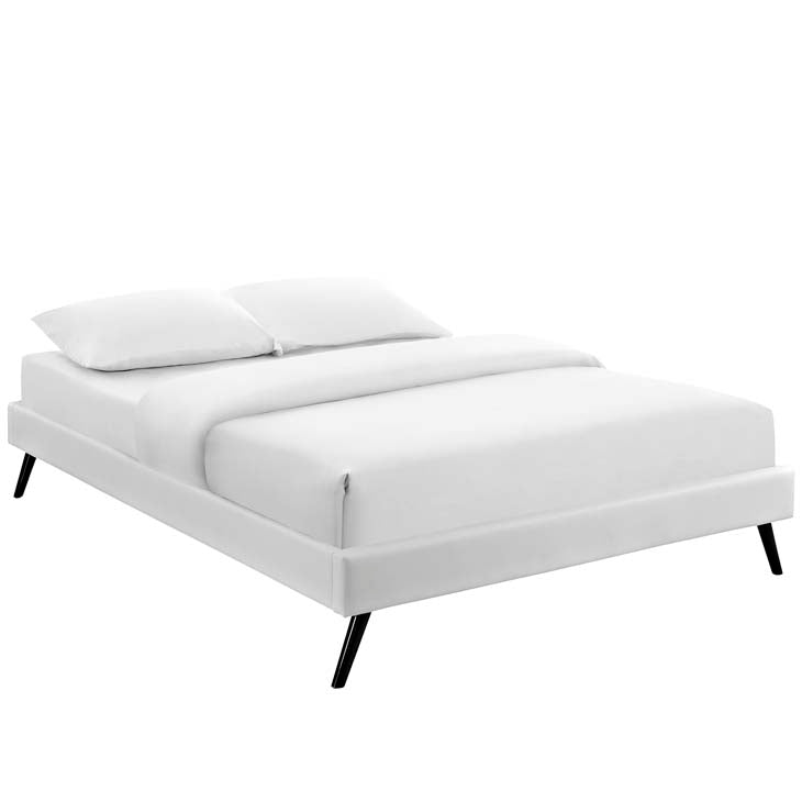 Lois Full Bed Frame with Round Splayed Legs - living-essentials