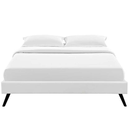 Lois Queen Bed Frame with Round Splayed Legs - living-essentials