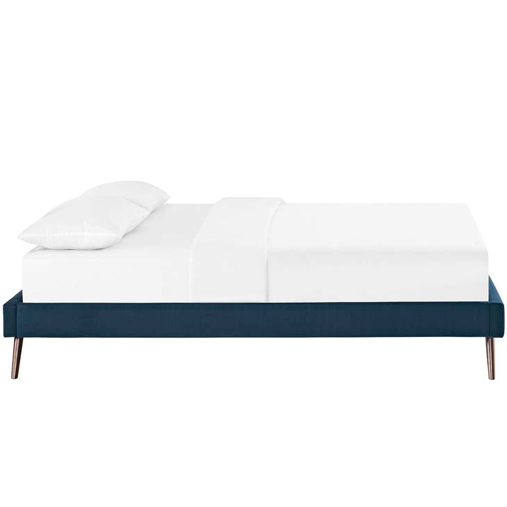 Lois Full Bed Frame with Round Splayed Legs - living-essentials