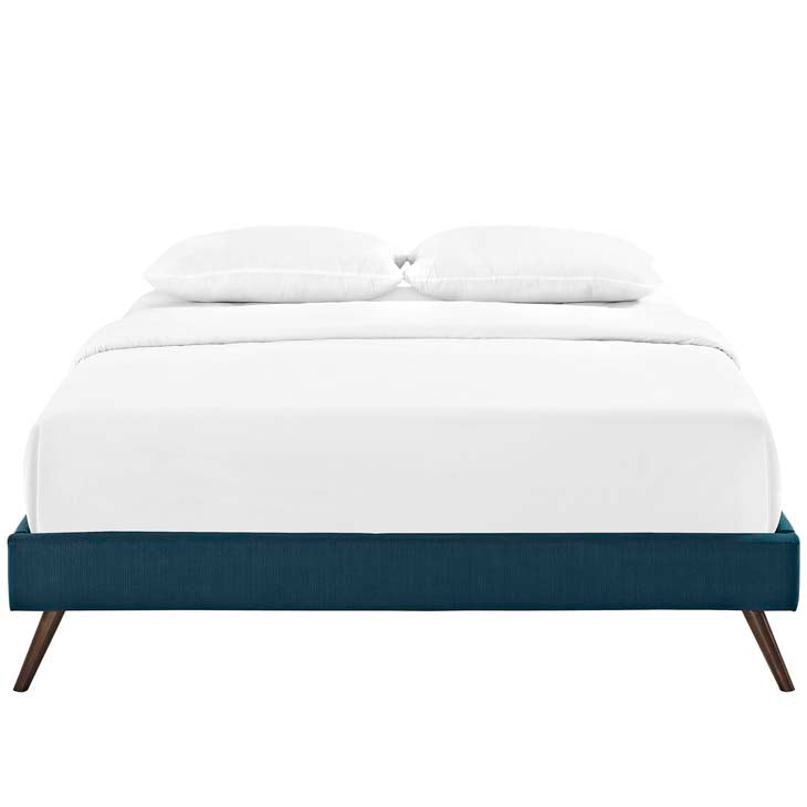 Lois Full Bed Frame with Round Splayed Legs - living-essentials