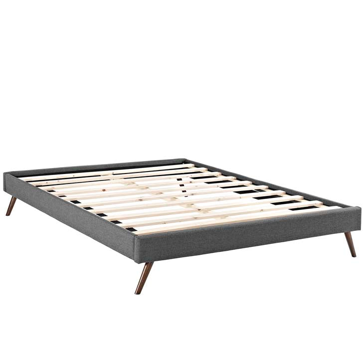 Lois Full Bed Frame with Round Splayed Legs - living-essentials