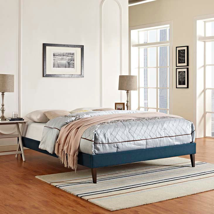 Tempo Full Bed Frame with Squared Tapered Legs - living-essentials