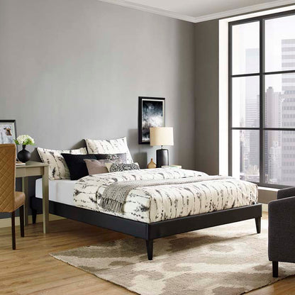 Tempo Queen Bed Frame With Squared Tapered Legs - living-essentials