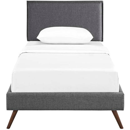 Amari Twin Platform Bed with Round Splayed Legs - living-essentials