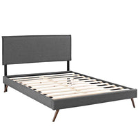 Amari King Platform Bed with Round Splayed Legs - living-essentials
