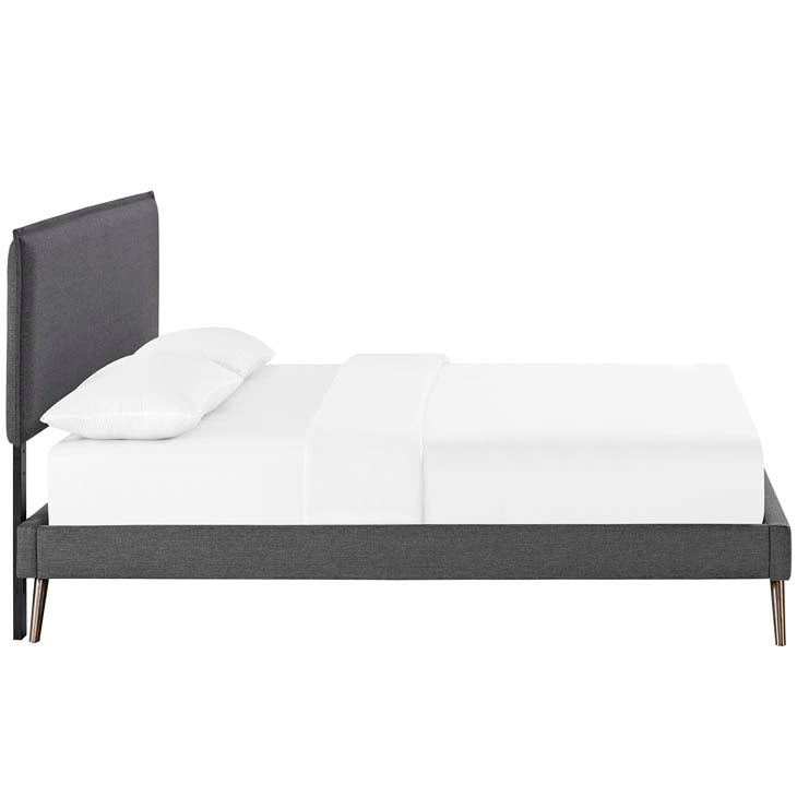 Amari Full Platform Bed with Round Splayed Legs - living-essentials