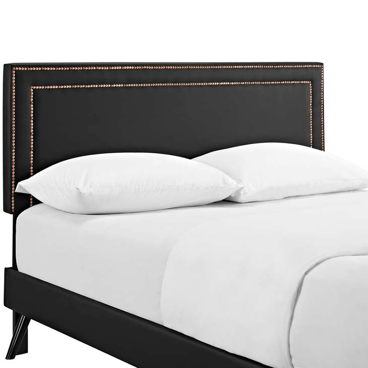 Veronica Full Platform Bed with Squared Tapered Legs - living-essentials