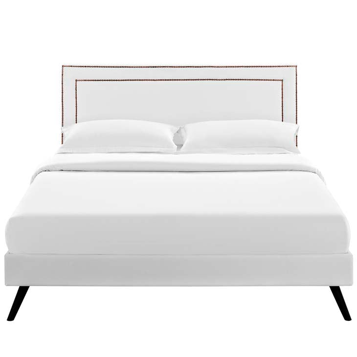 Veronica Full Platform Bed with Squared Tapered Legs - living-essentials